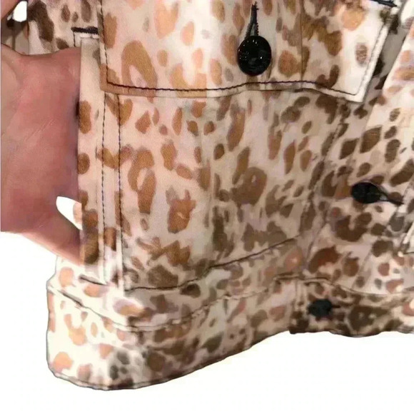 Lularoe Small cheetah custom bleach dyed Kenny jacket. NWOT.Custom western print - Picture 6 of 15